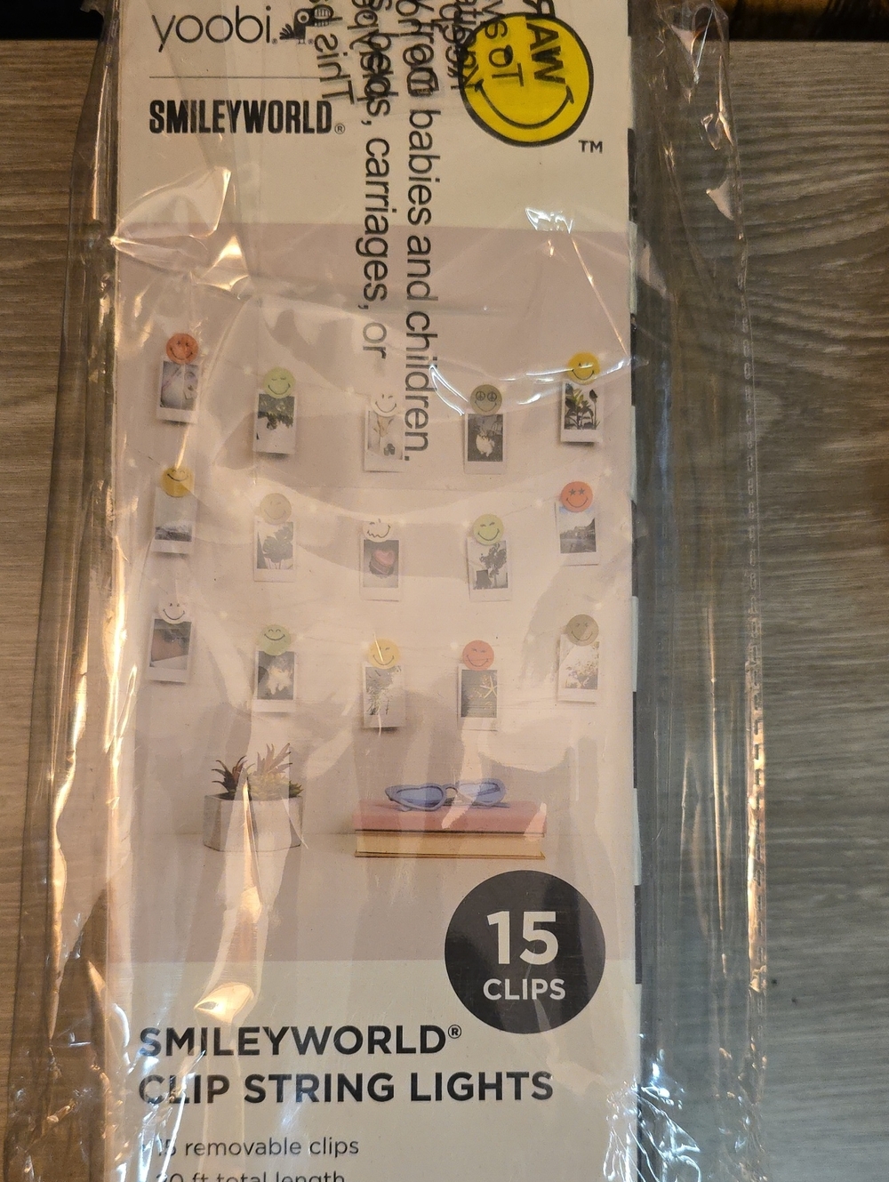 SmileyWorld Clip String Lights - Multicolor Clips (15)